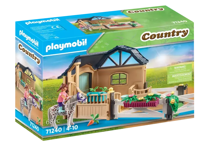 Playmobil 71240 - Extension Box avec cheval - BOX