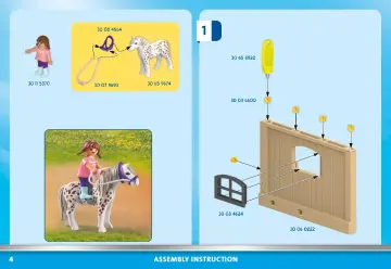 Notices de montage Playmobil 71240 - Extension Box avec cheval (4)