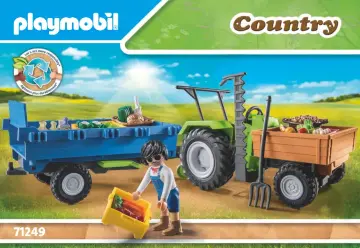 Manual de instruções Playmobil 71249 - Trator com reboque (1)