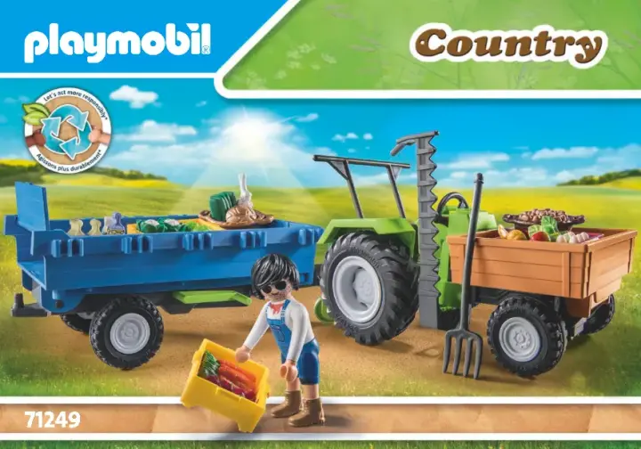 Οδηγίες συναρμολόγησης Playmobil 71249 - Αγροτικό τρακτέρ με καρότσα (1)