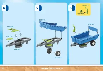 Notices de montage Playmobil 71249 - Tracteur avec remorque (6)