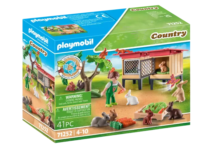 Playmobil 71252 - Enfant avec enclos et lapins - BOX