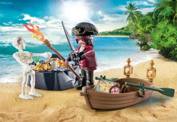 Playmobil 71254 - Starter Pack Pirate et barque