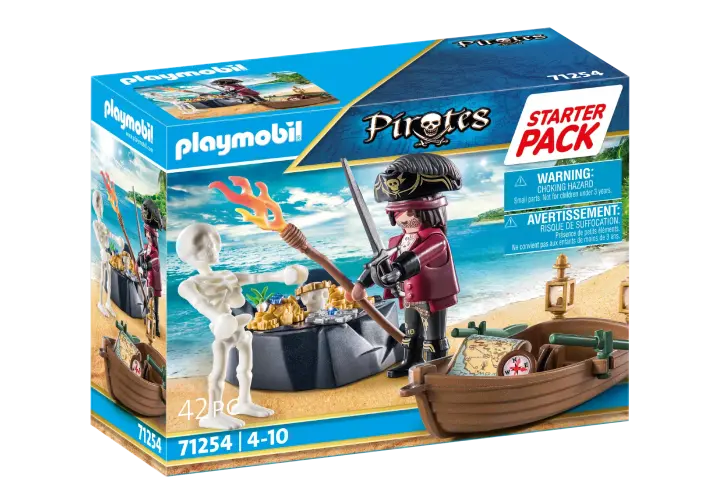 Playmobil 71254 - Starter Pack Pirate et barque - BOX