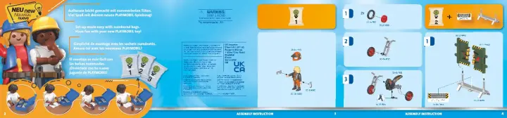 Manuales de instrucciones Playmobil 71256 - Starter Pack Stuntshow Moto con pared de fuego (2)