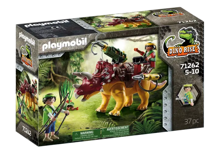 Playmobil 71262 - Tricératops et soldats - BOX