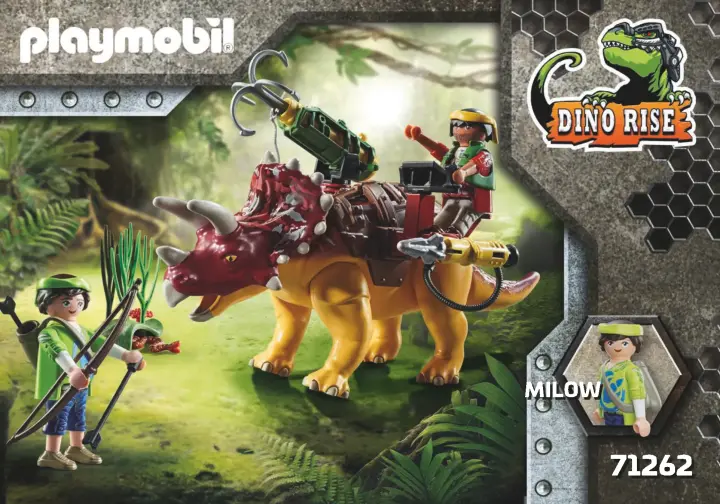 Playmobil Dino Rise Tricératops Et Soldats (71262)