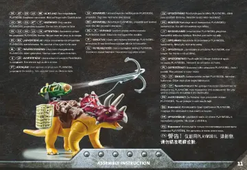 Manual de instruções Playmobil 71262 - Triceratops (11)