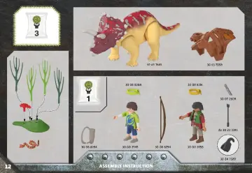 Manual de instruções Playmobil 71262 - Triceratops (12)