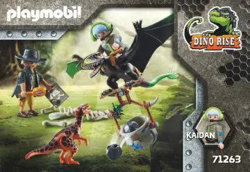 Notices de montage Playmobil 71263 - Dimorphodon et rangers (1)