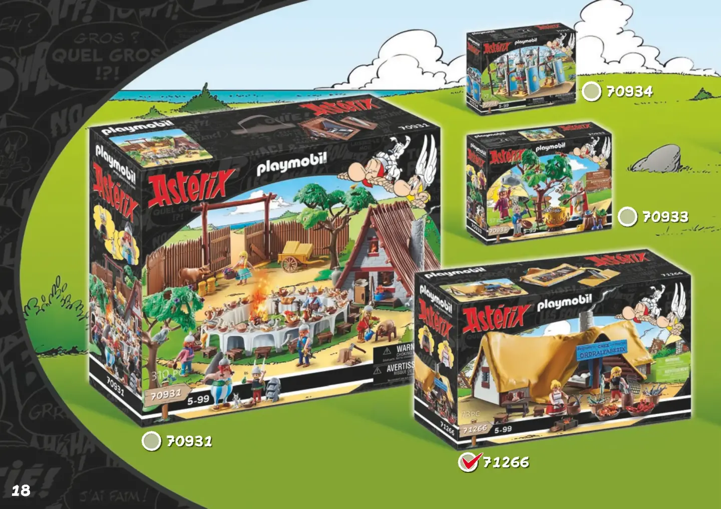Playmobil Asterix - Hut Of Unhygenix - 71266 - 73 Parts
