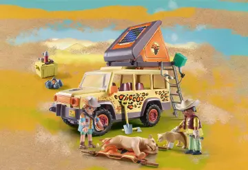 Playmobil 71293 - Wiltopia - Vehículo todoterreno con Leones
