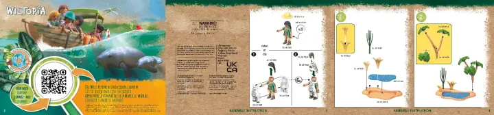 Notices de montage Playmobil 71295 - Wiltopia - Photographe avec déguisement et zèbres (2)