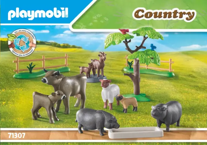 Οδηγίες συναρμολόγησης Playmobil 71307 - Ζωάκια φάρμας (1)