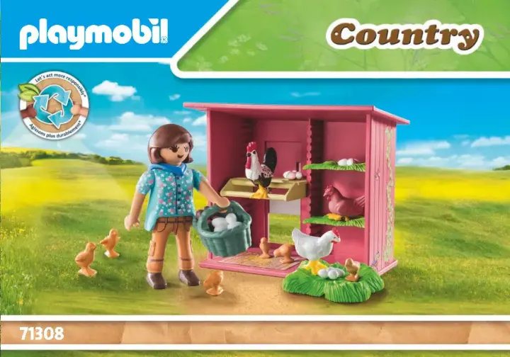 Összeszerelési útmutatók Playmobil 71308 - Tyúk csibékkel (1)