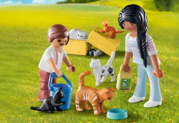 Playmobil 71309 - Familia de gatos