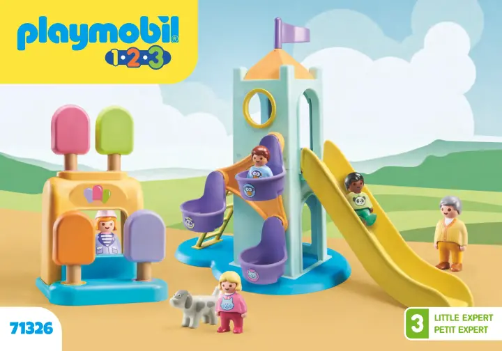 Instrukcje obsługi Playmobil 71326 - 1.2.3: Wieża przygód z budką z lodami (1)