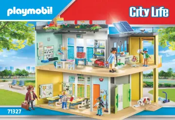 Bygganvisningar Playmobil 71327 - Stor skola (1)