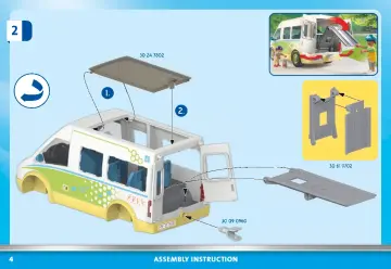 Notices de montage Playmobil 71329 - Bus scolaire (4)