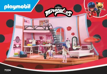 Οδηγίες συναρμολόγησης Playmobil 71334 - Miraculous: Το δωμάτιο της Marinette (1)