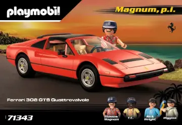 Instrukcje obsługi Playmobil 71343 - Magnum, p.i. Ferrari 308 GTS Quattrovalvole (1)