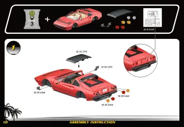 Bouwplannen Playmobil 71343 - Magnum, p.i. Ferrari 308 GTS Quattrovalvole (10)