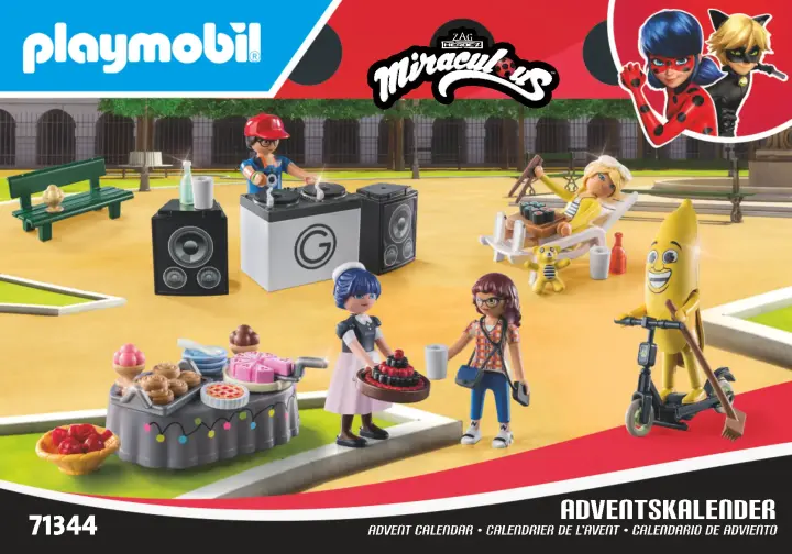 Bygganvisningar Playmobil 71344 - Advent Calendar: Miraculous: Picnic in Paris (1)
