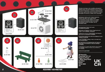 Notices de montage Playmobil 71344 - Calendrier de l'Avent Miraculous: Pique-nique à Paris (6)