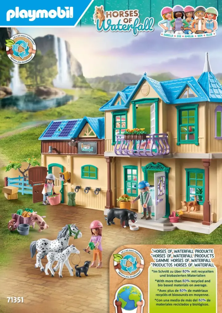 Manuales de instrucciones Playmobil 71351 - Rancho Waterfall (1)