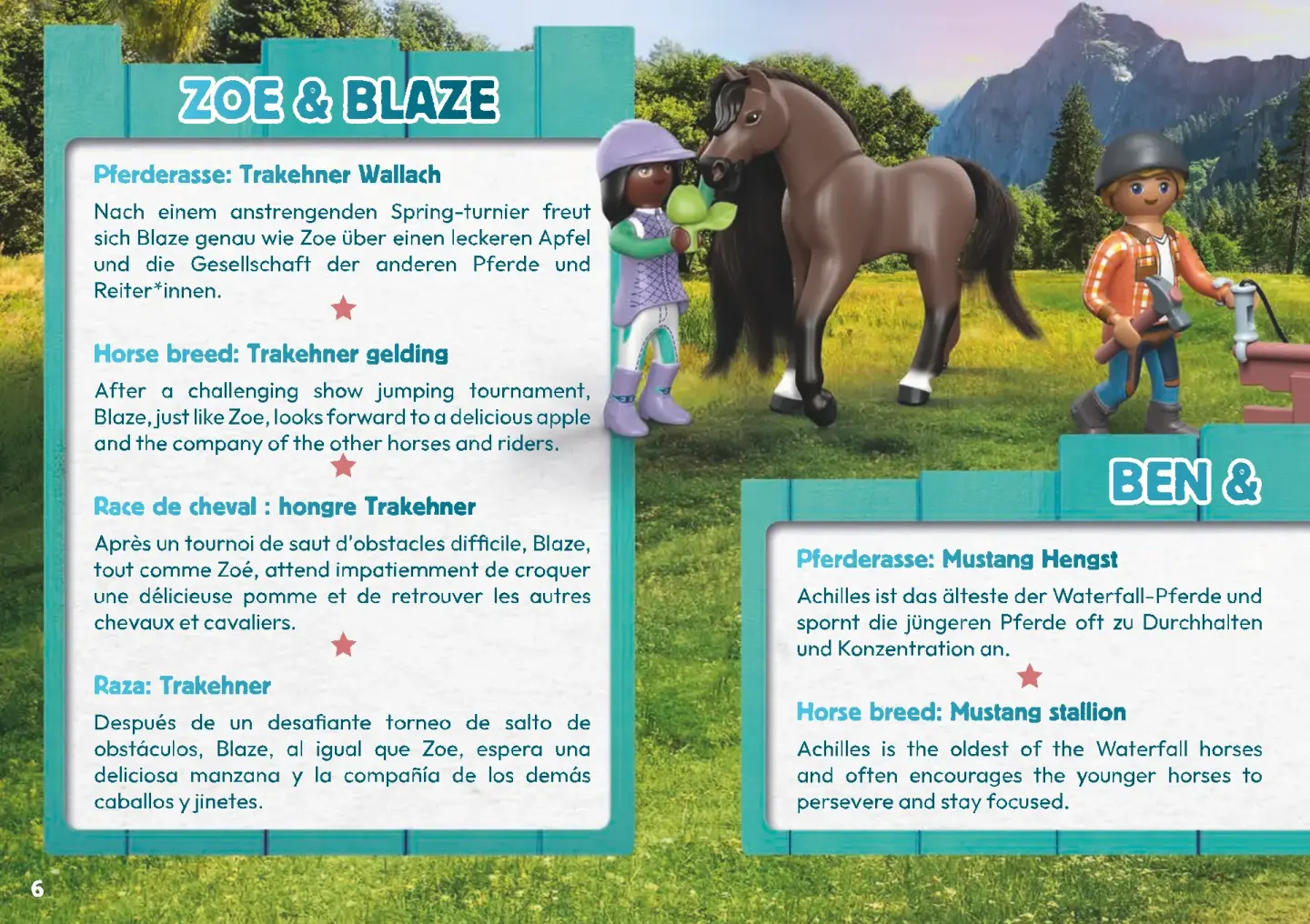 PLAYMOBIL Horses of Waterfall 71355 Salto de Caballos con Zoe y