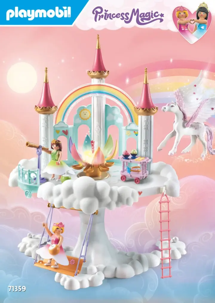 Manual de instruções Playmobil 71359 - Castelo Arco-íris nas Nuvens (1)