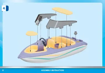 Building instructions Playmobil 71366 - Honeymoon Speedboat Trip (8)