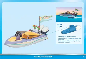 Building instructions Playmobil 71366 - Honeymoon Speedboat Trip (11)