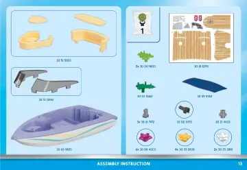 Building instructions Playmobil 71366 - Honeymoon Speedboat Trip (13)