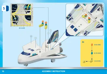 Bouwplannen Playmobil 71368 - Space shuttle op missie (10)