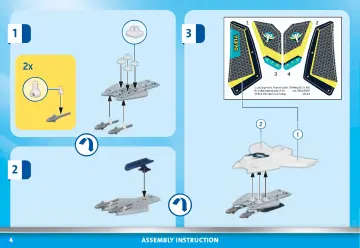 Notices de montage Playmobil 71370 - Spationaute et drone (4)