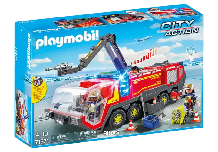 Playmobil 71371 - Πυροσβεστικό όχημα με φώτα, ήχο και πυροσβεστικό κανόνι - BOX