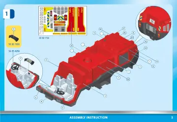 Οδηγίες συναρμολόγησης Playmobil 71371 - Πυροσβεστικό όχημα με φώτα, ήχο και πυροσβεστικό κανόνι (3)