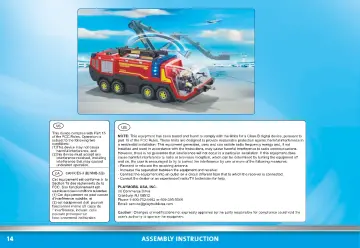 Οδηγίες συναρμολόγησης Playmobil 71371 - Πυροσβεστικό όχημα με φώτα, ήχο και πυροσβεστικό κανόνι (14)