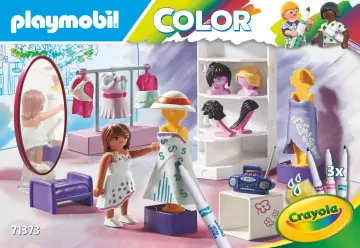 Bauanleitungen Playmobil 71373 - PLAYMOBIL Color: Fashion Design Set (1)