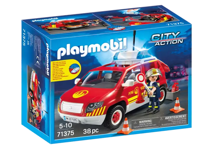 Playmobil 71375 - Όχημα Αρχιπύραρχου με φάρο και σειρήνα - BOX