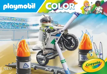 Building instructions Playmobil 71377 - PLAYMOBIL Color: Motorbike (1)