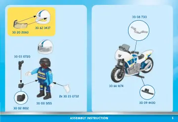 Bygganvisningar Playmobil 71381 - Starter Pack Polis (3)