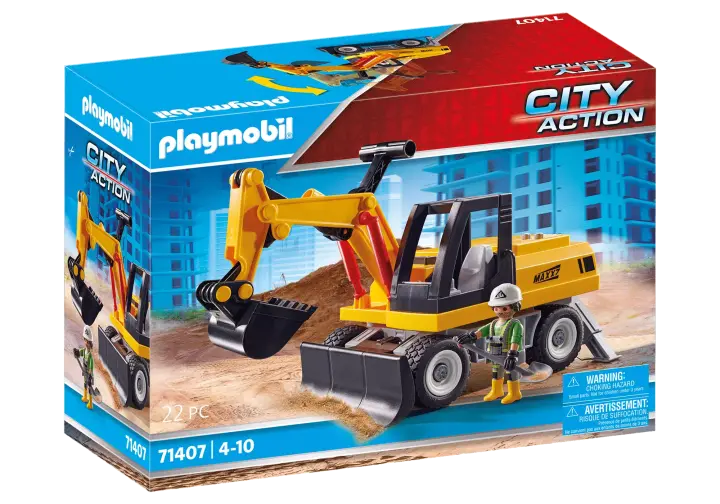 Playmobil 71407 - Excavatrice avec pelle - BOX