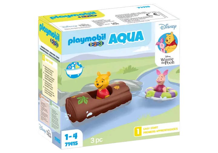 Playmobil 71415 - 1.2.3 & Disney : Winnie et Porcinet avec tronc aquatique - BOX