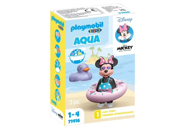 Playmobil 71416 - 1.2.3 & Disney: viaje a la playa de Minnie - BOX