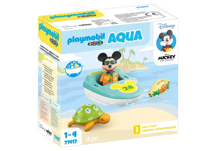 Playmobil 71417 - 1.2.3 & Disney: viaje en bote con Mickey - BOX