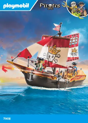 Bauanleitungen Playmobil 71418 - Kleines Piratenschiff (1)