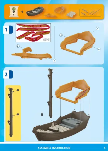 Manuales de instrucciones Playmobil 71418 - Barco pirata (5)