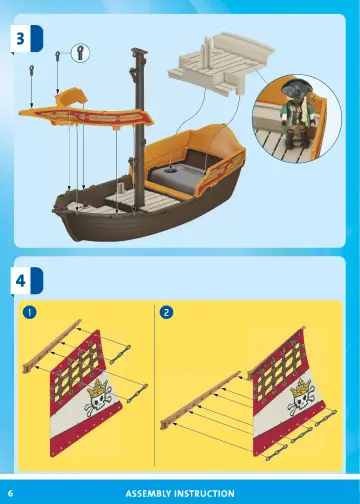 Bauanleitungen Playmobil 71418 - Kleines Piratenschiff (6)